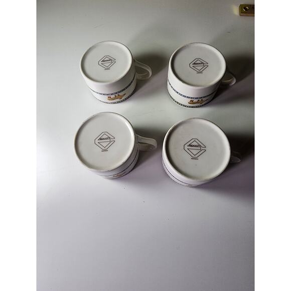 Set of 4 EPOCH Noritake Durango Pattern Deer Tribal Animal Design Coffee Mugs - Picture 9 of 10